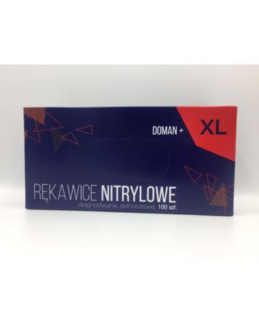 RĘKAWICE NITRYLOWE " XL " /100szt/