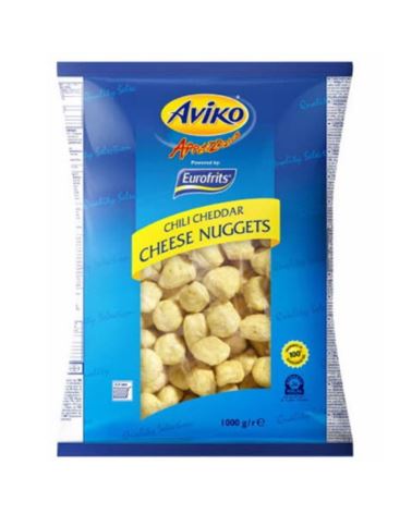 AVIKO CHILLI CHEDDAR CHEESE NUGGETS /1kg/