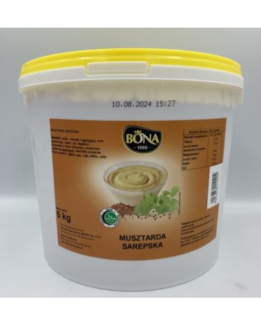 MUSZTARDA SAREPSKA /5kg/ wiadro BONA