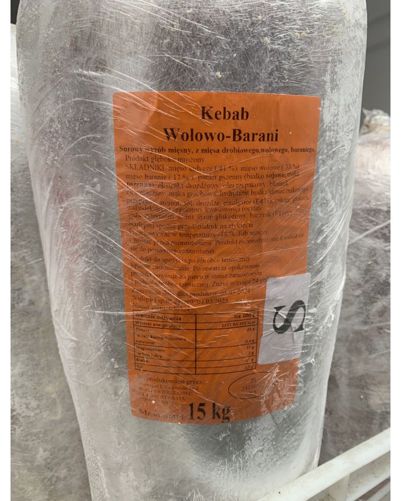 KEBAB WOŁ-BAR /15kg/ GASTROPOL